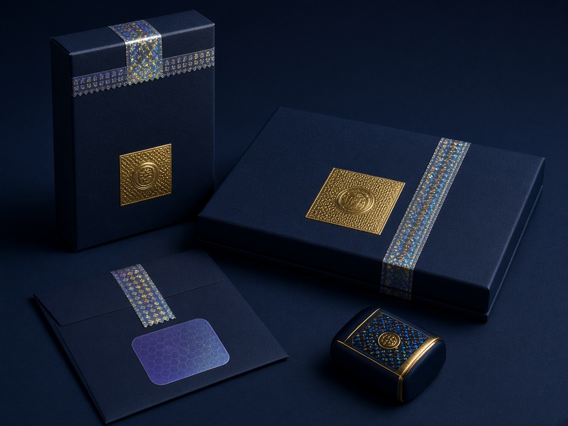 AI-generated visual representation of Anti Counterfeit Packaging