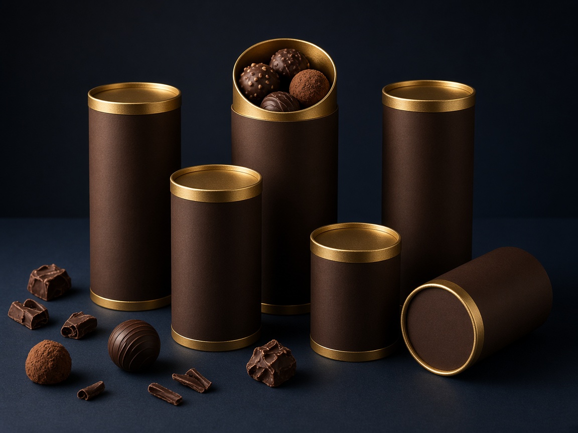 AI-generated visual representation of Chocolate Paper Tubes
