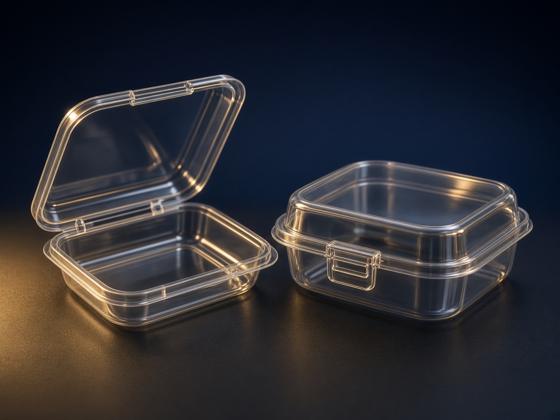 AI-generated visual representation of Clamshell Packaging