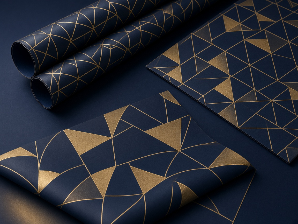 AI-generated visual representation of Custom Printed Wrapping Paper