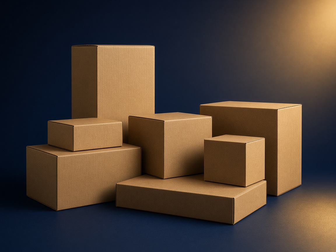 AI-generated visual representation of E-Commerce Boxes