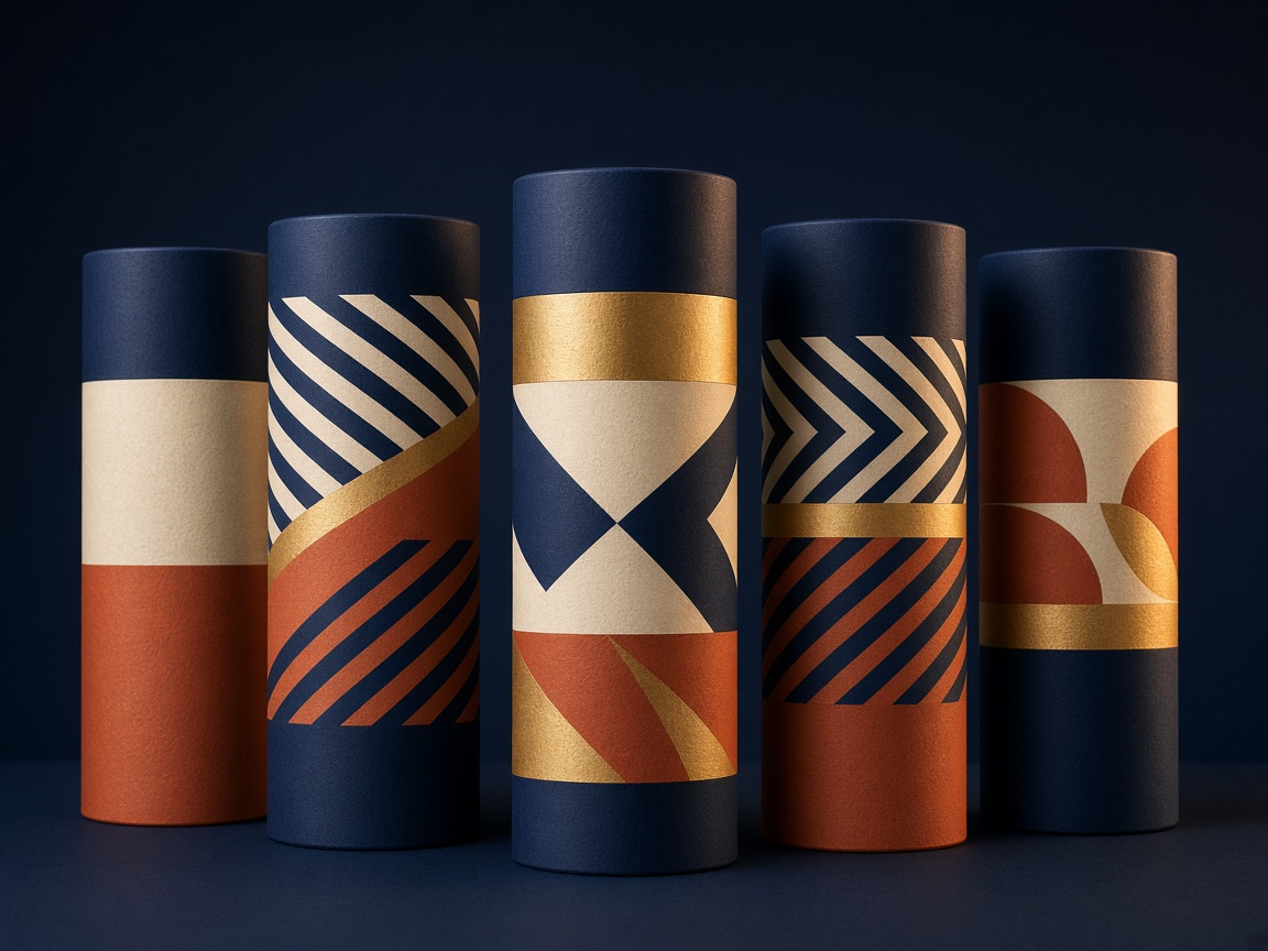 AI-generated visual representation of Flexographic Printed Paper Tubes