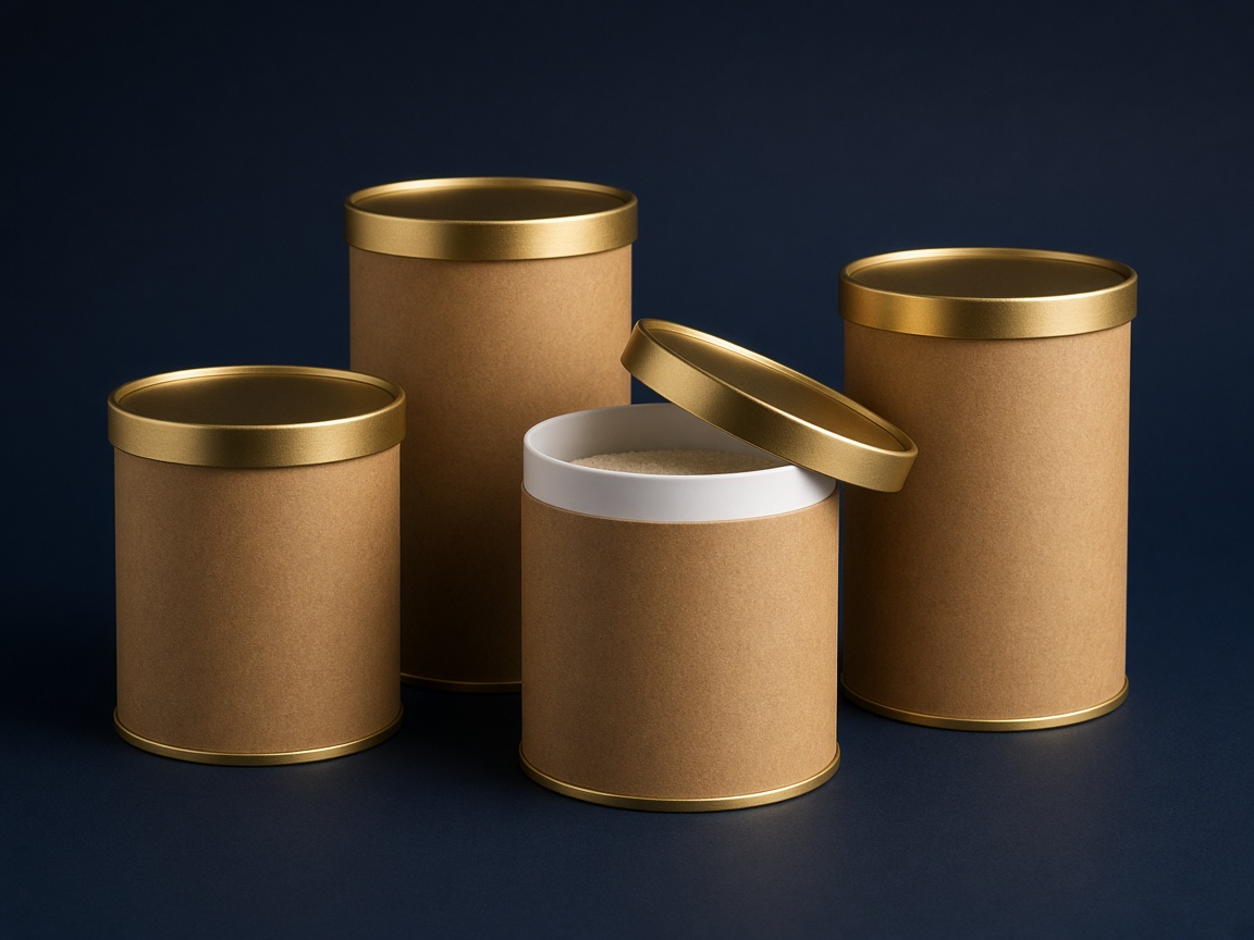 AI-generated visual representation of Food Grade Composite Cans
