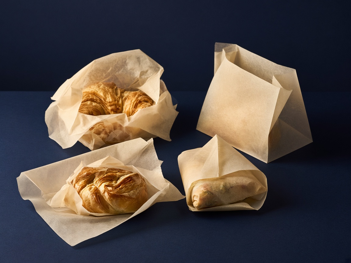 AI-generated visual representation of Greaseproof Paper Packaging