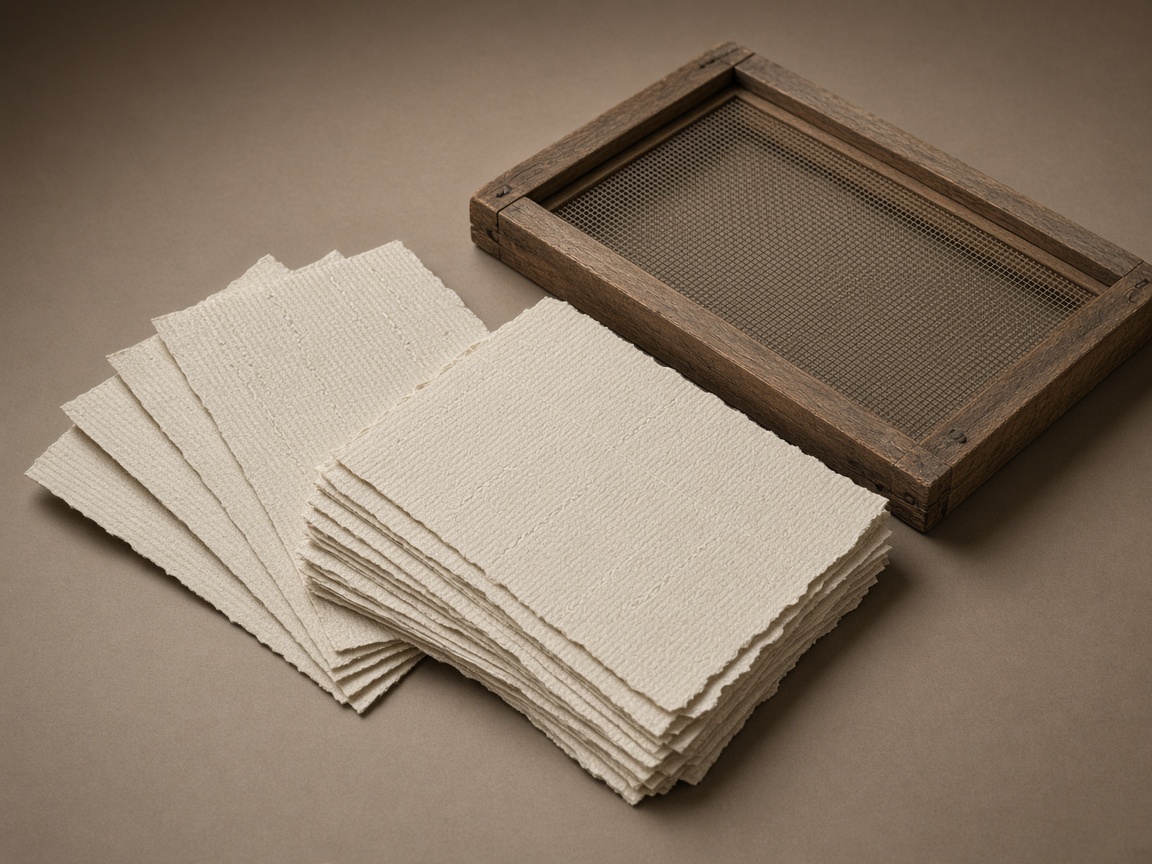 AI-generated visual representation of Laid Paper