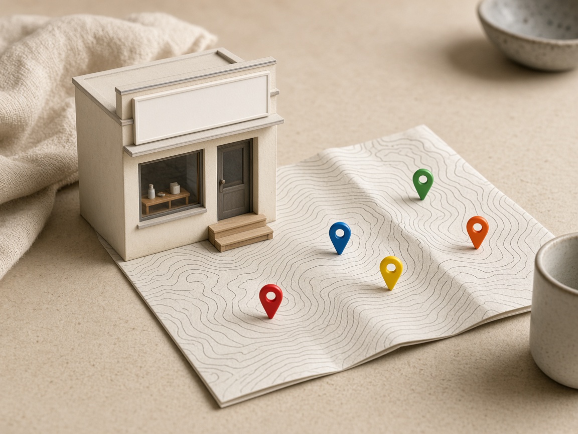 AI-generated visual representation of Local SEO