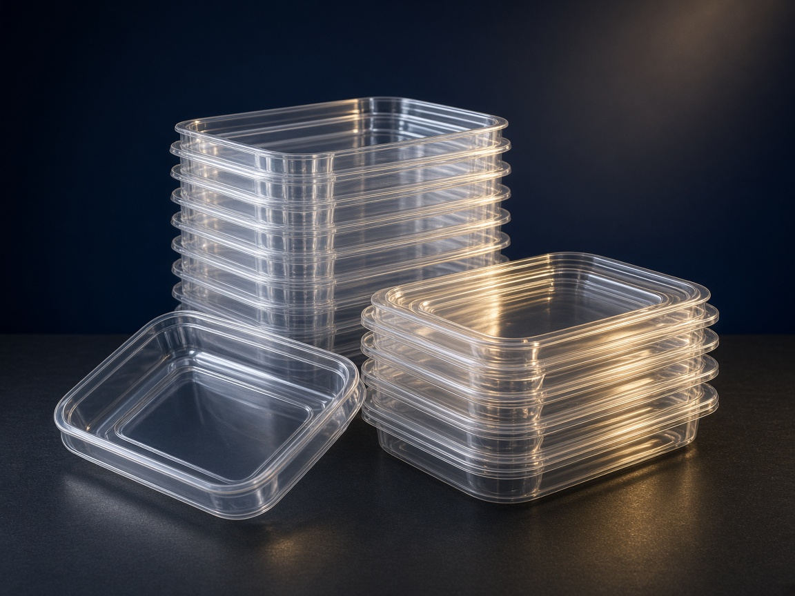 AI-generated visual representation of PET Thermoformed Packaging