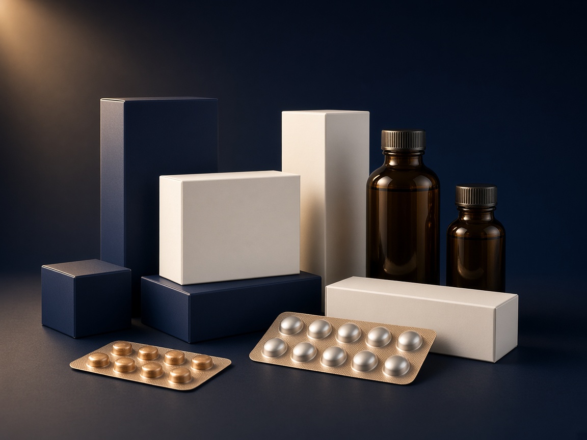 AI-generated visual representation of Pharmaceutical Packaging