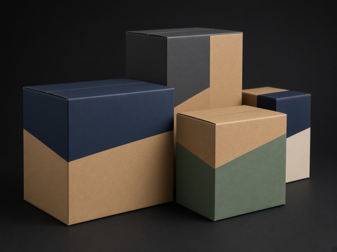 AI-generated visual representation of Printed Corrugated Boxes