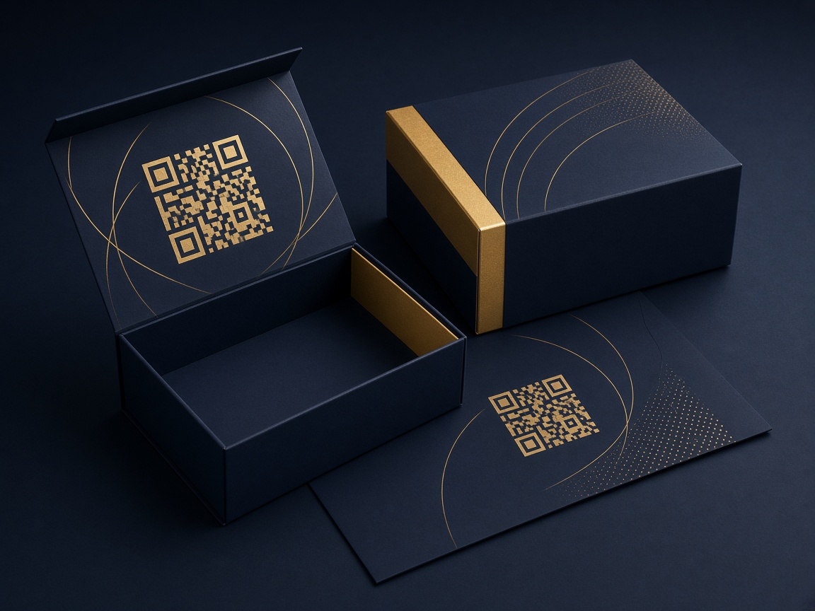 AI-generated visual representation of QR Interactive Packaging
