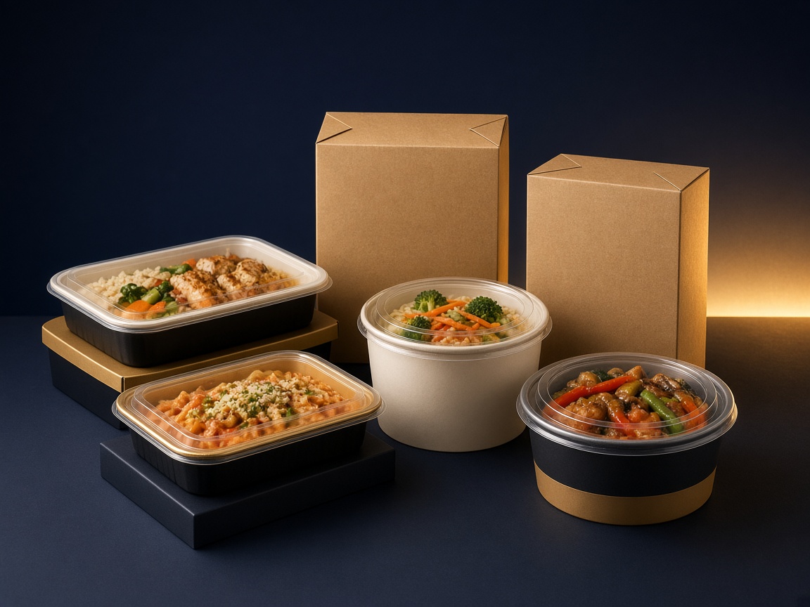 AI-generated visual representation of Ready-to-Eat Packaging