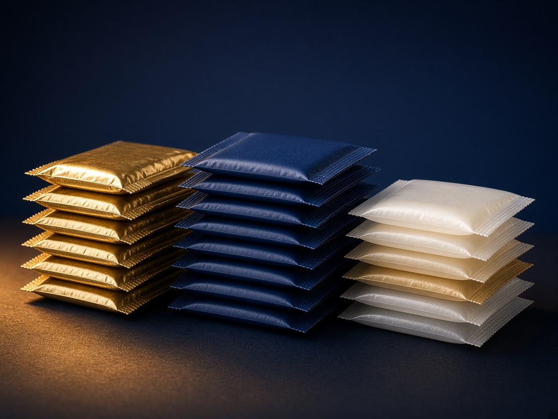 AI-generated visual representation of Sachet Packaging