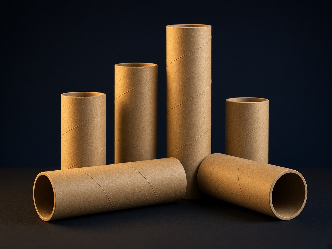 AI-generated visual representation of Spiral Wound Paper Tubes