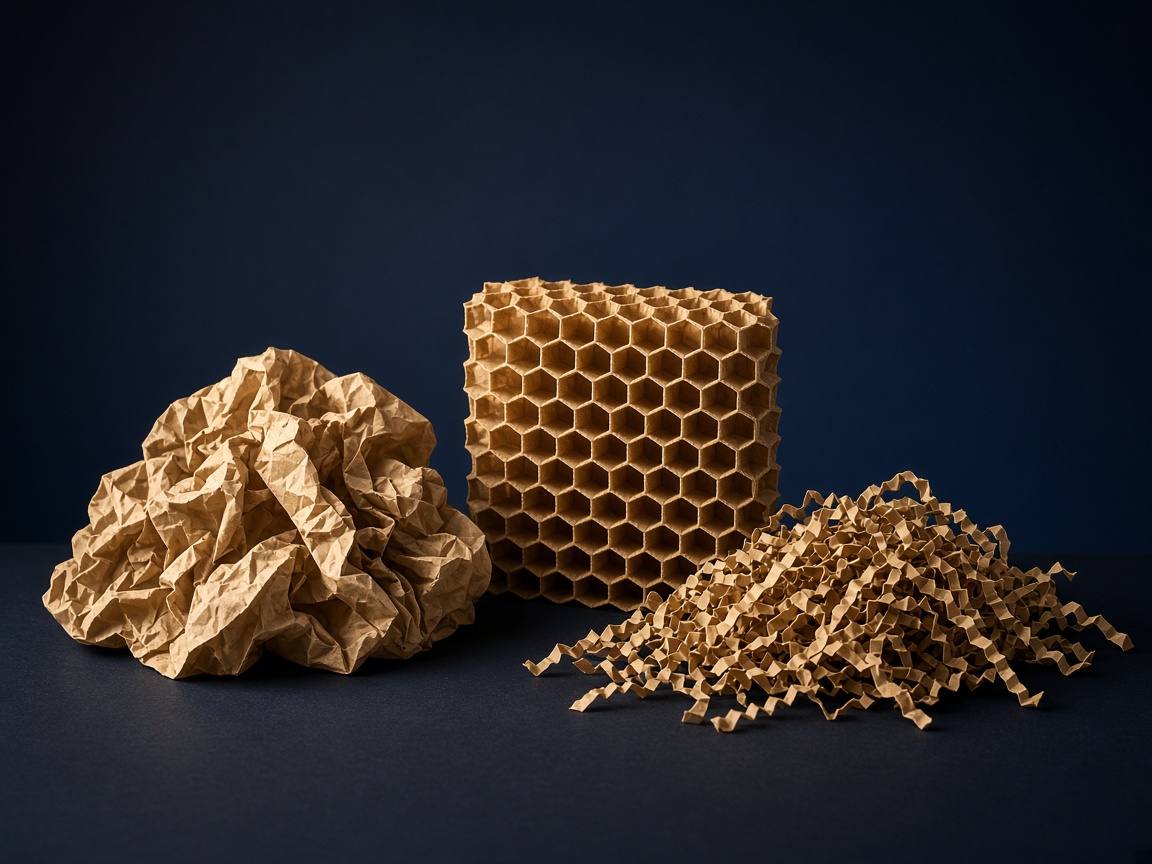 AI-generated visual representation of Void Fill Packaging