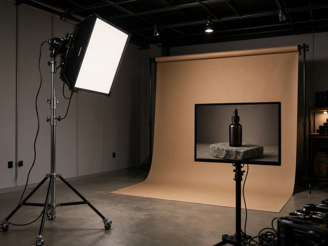 Creative Media & AI Video process photographed in studio
