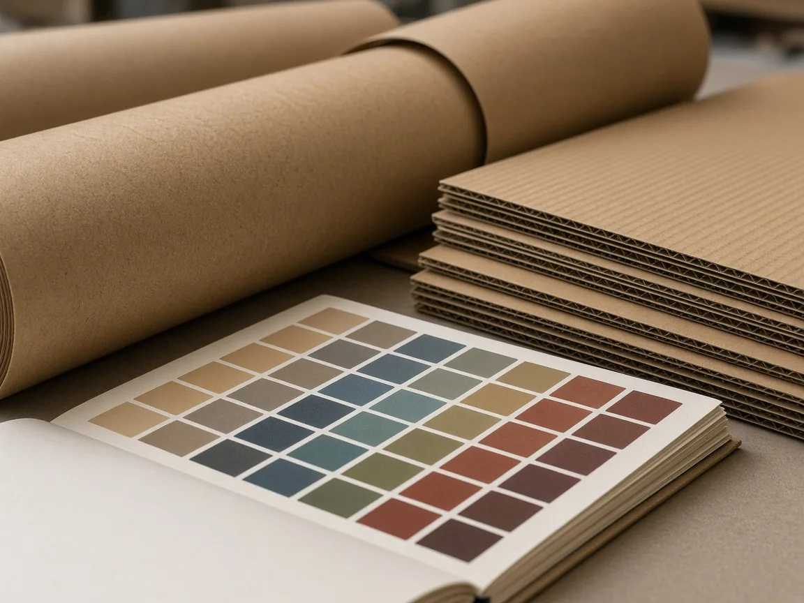 Paper & Material Supply process photographed in studio